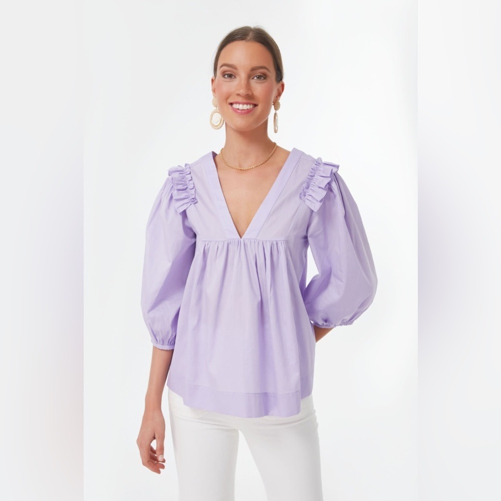 NWT HARSHMAN Lilac Cheryl Blouse​